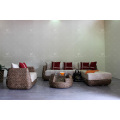 Natural Water Hyacinth Sectional Sofa Set for Living Room Wicker Furniture